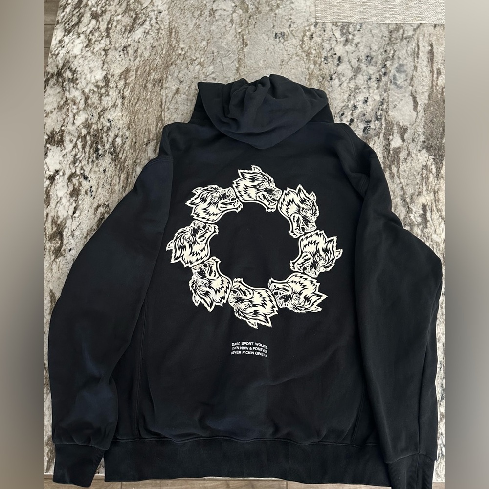 Darc Sport wolves “final drop” hoodie Large